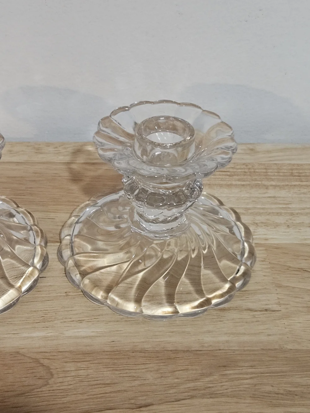 Set of Two Vintage Fostoria Candleholders